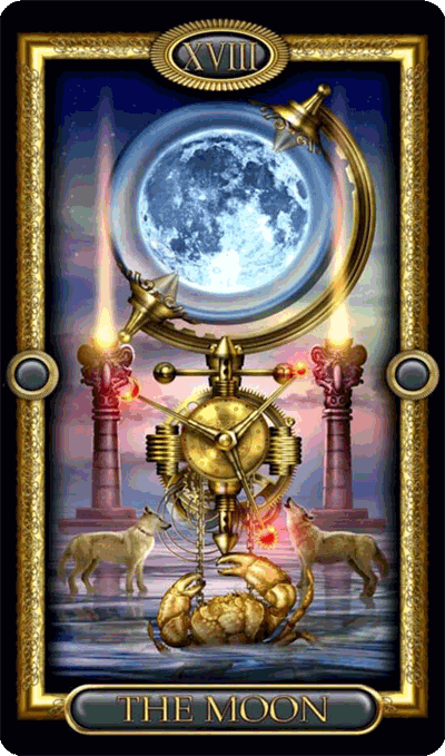 18 moon taror card foto