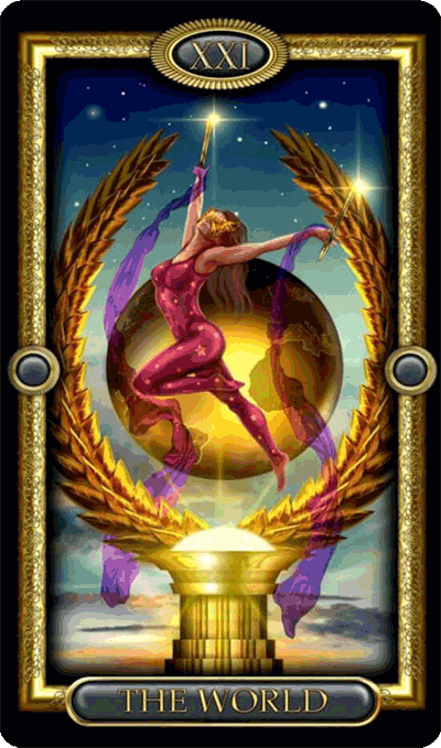 21 The World tarot foto