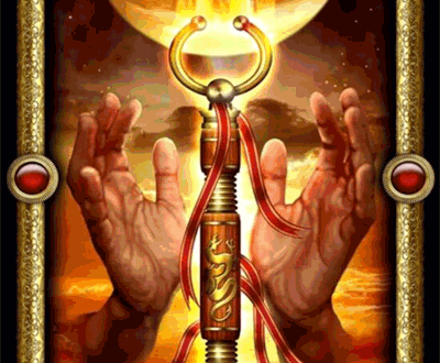 Ace of wands tarot card foto