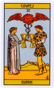 what does the two of cups mean in tarot picture